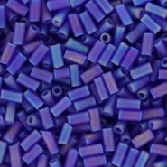 Abalorios Miyuki bugles 3mm - Matte cobalt ab BGL1-151FR